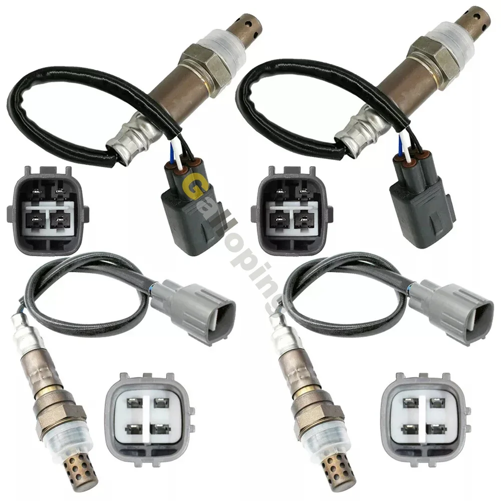 4pcs O2 Oxygen Sensor Bank 1 2 for Toyota Tundra 2005 4.0L V6 2006 4.7L V8 Upstream Downstream Front Rear 234-9051 234-4260
