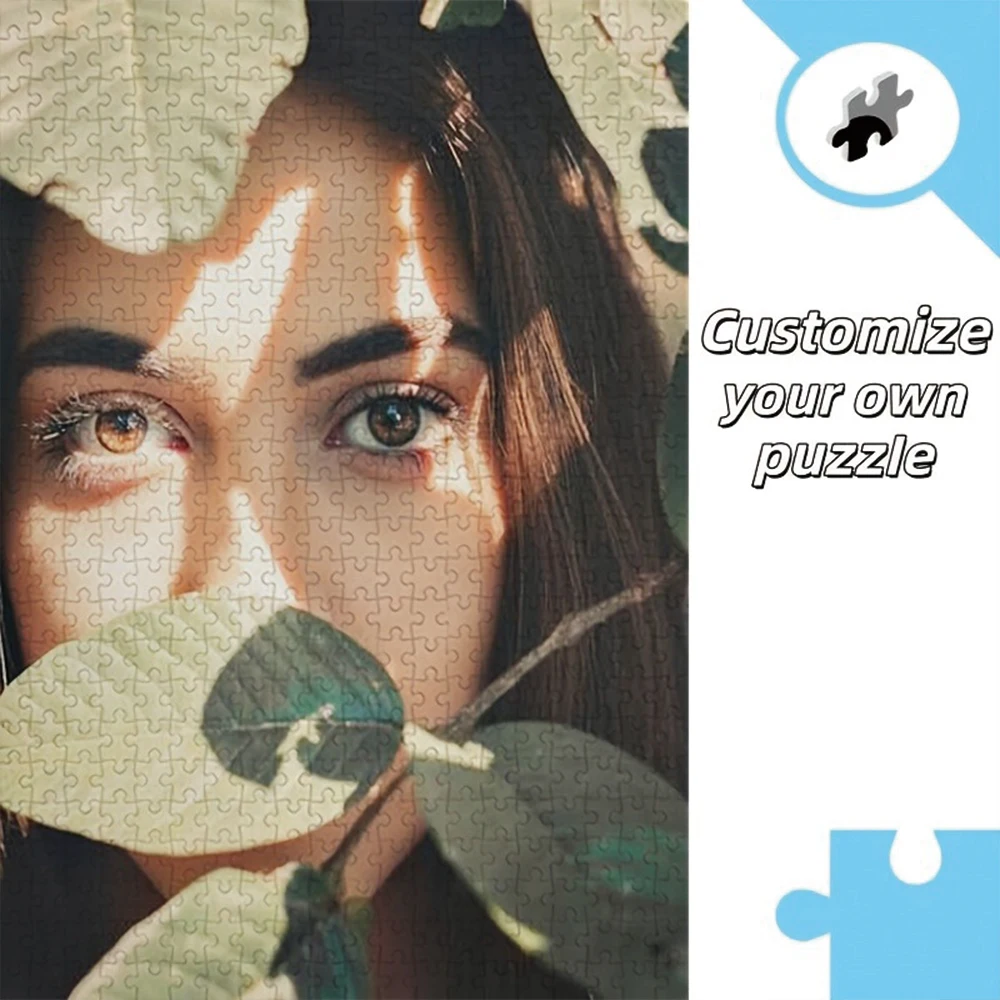 35/300/500/1070pcs Personalized Custom Photo Puzzle Selfie Photo DIY Toy Decoration Collectiable Present
