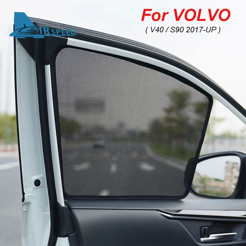 AIRSPEED Car Side Window Cover Sunshade For Volvo S90 V40 Sun Shade Mesh Mosquito Dust Protection Custom Magnetic High Quality