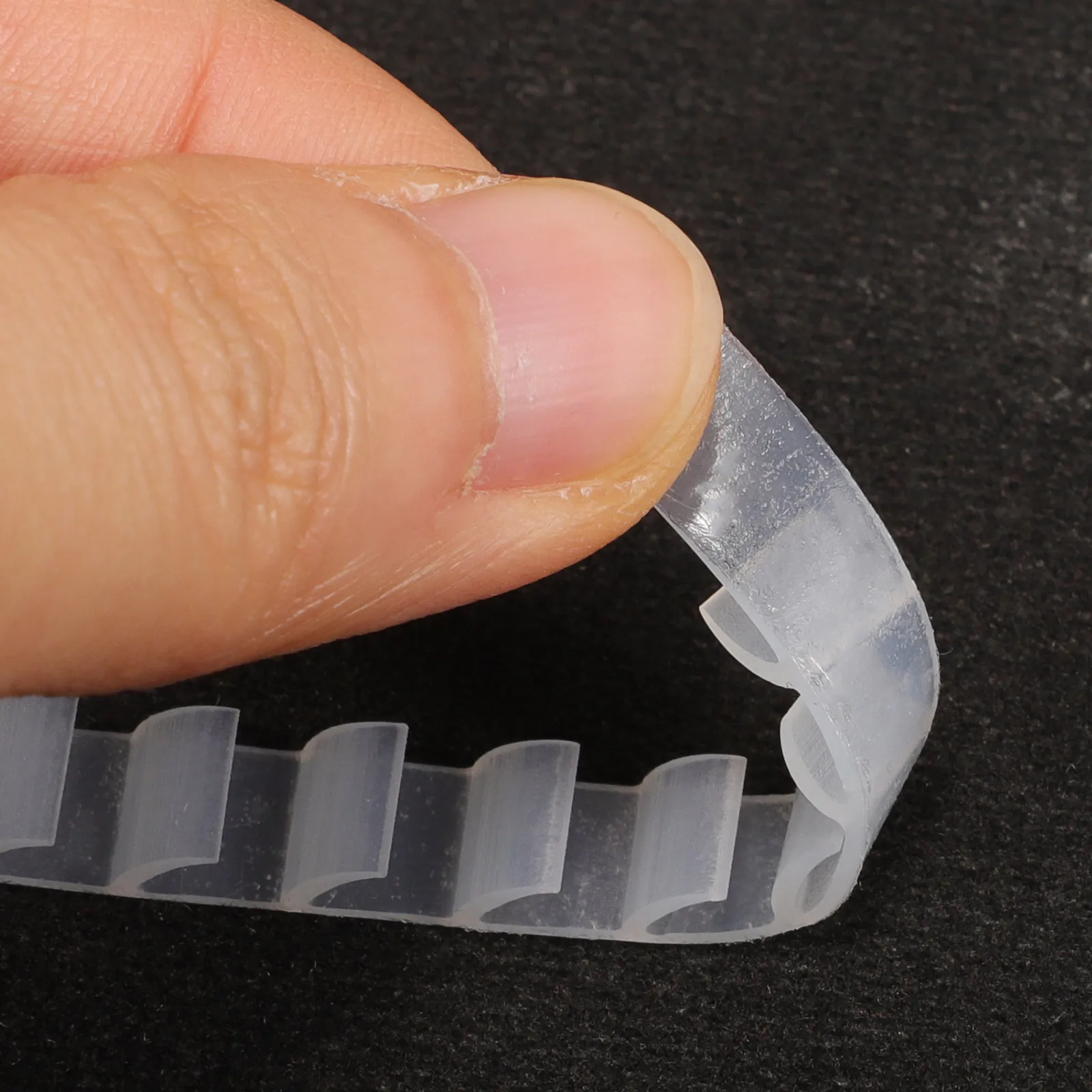 

100Pcs Non-Slip Hanger Grips Silicone Strips Adhesive Clothes Hanger Grips Anti-Skid Home Closet Accessories Silicone Strips