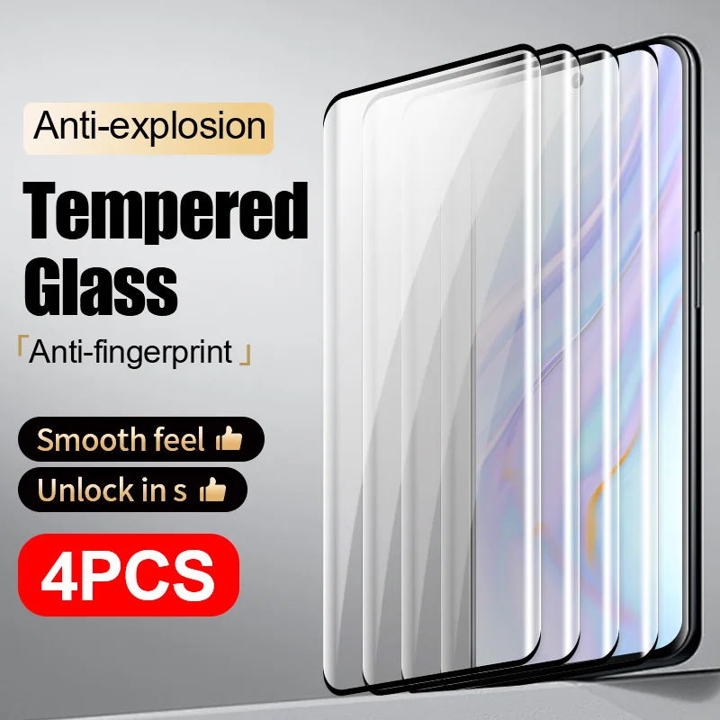 4Pcs Glass smartphone for Oneplus 12 11  screen protector for Oneplus 10 9 8 Pro ACE 2 tempered glass full cover protective film