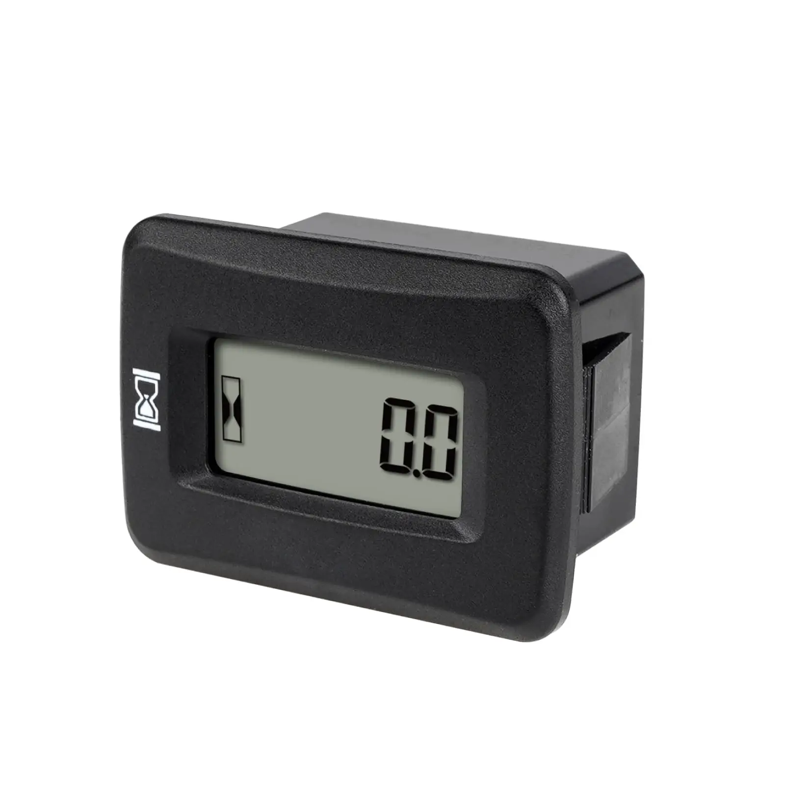Digital LCD Hour Meter with Data Storage & IP65, 5-277V AC/DC for Lawn Mower Generator Golf Cart Forklift Marine Outdoor Machine