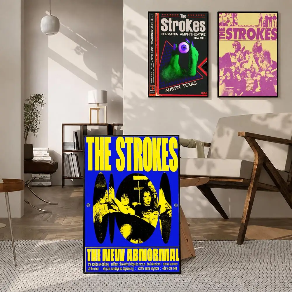 Band The Strokes Poster High-definition poster stickers, suitable for bedroom, living room, home decoration