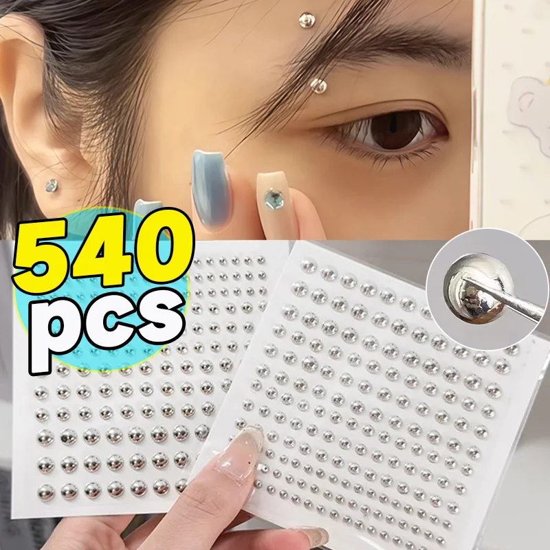 Coreano auto-adesivo falso lábio prego sobrancelha nariz anel sem piercing lábio unhas adesivo à prova dwaterproof água reutilizável corpo umbigo jóias