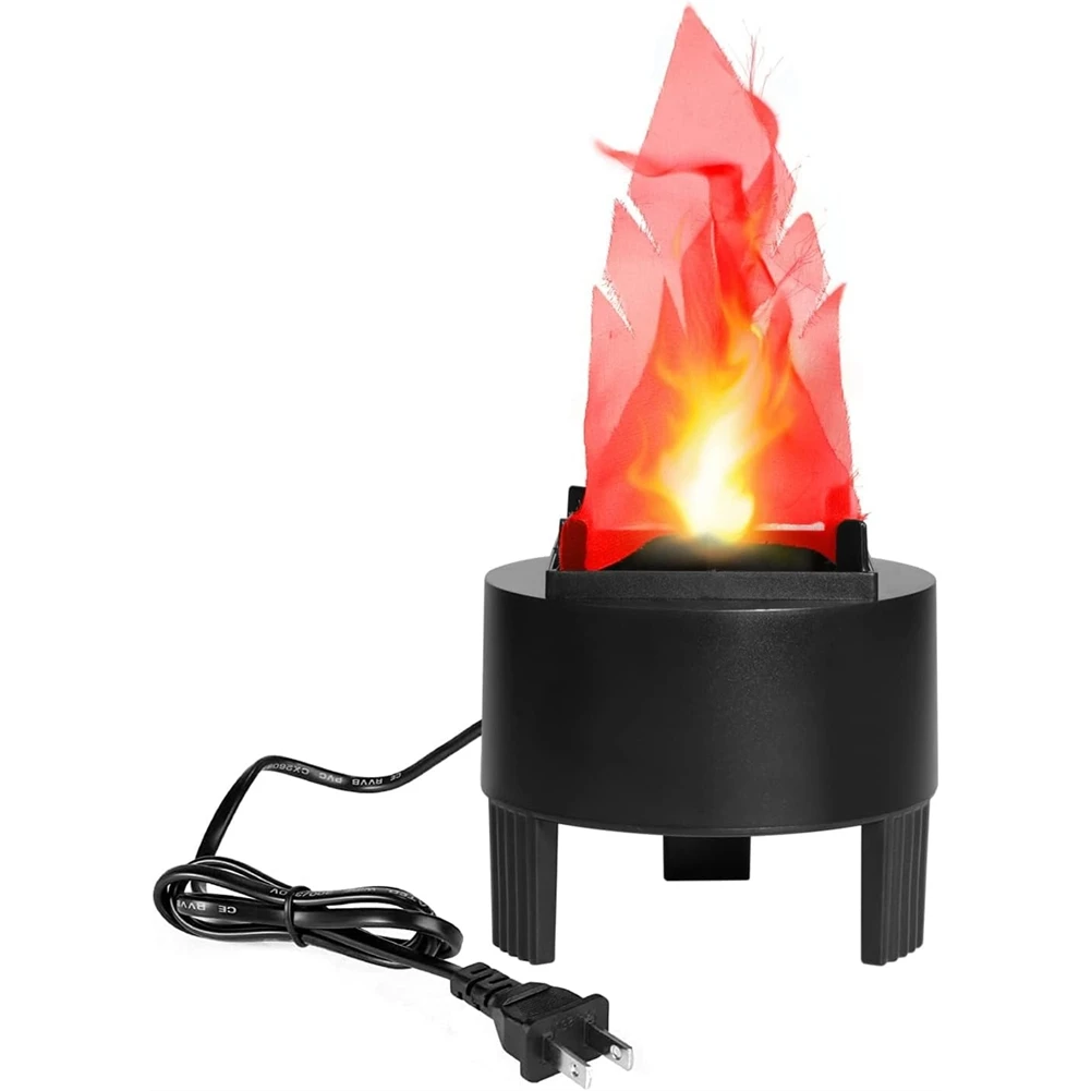 AA19 3DFake Fire Lamp,Electric Fake Campfire Artificial Simulated Flame Table LampFlame for Festival Party Bar Decoration(US)