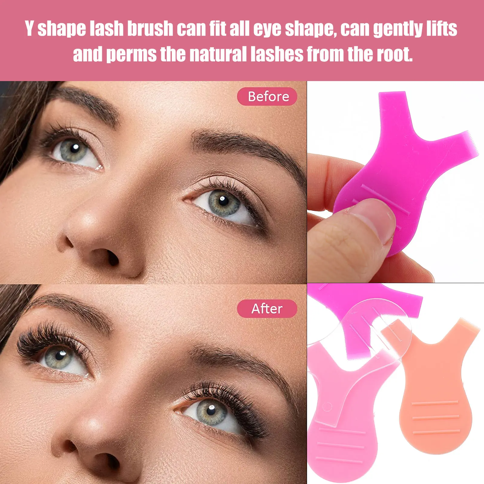 40Pcs Wimpern Pinsel Lash Dauerwelle Lift Set ABS Material Wiederverwendbar für Schönheit Salon Lash Lift Werkzeug Wimpern Curl liefert