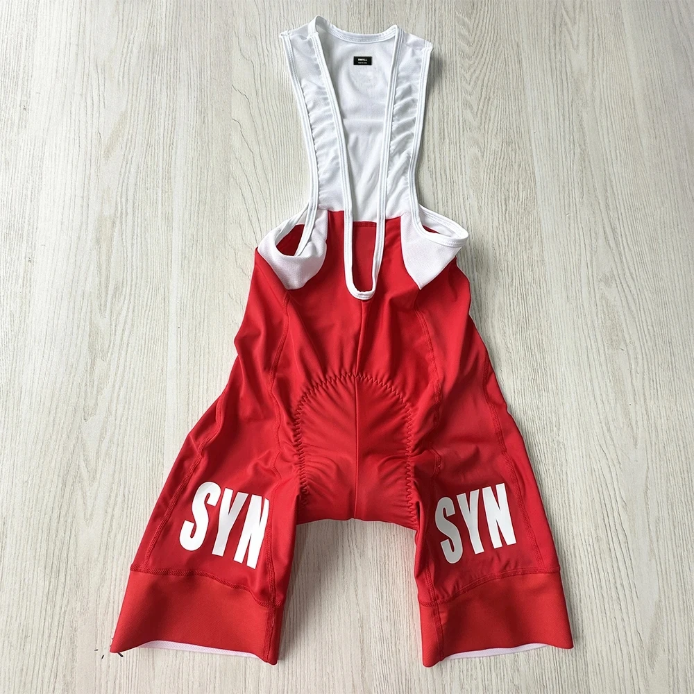 Red SYN Unisex Outdoor Shockproof Bike Bottoms Summer Cycling Bib Shorts High quality Breathable Pad Road Bike Ride Shorts