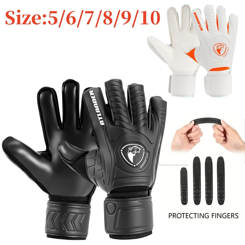 Größe 5/6/7/8/9/10 Finger sparen Torwart handschuhe Fußball Latex schutz Griffs chutz Kinder Erwachsene Fußball Finger weg Torwart Handschuh