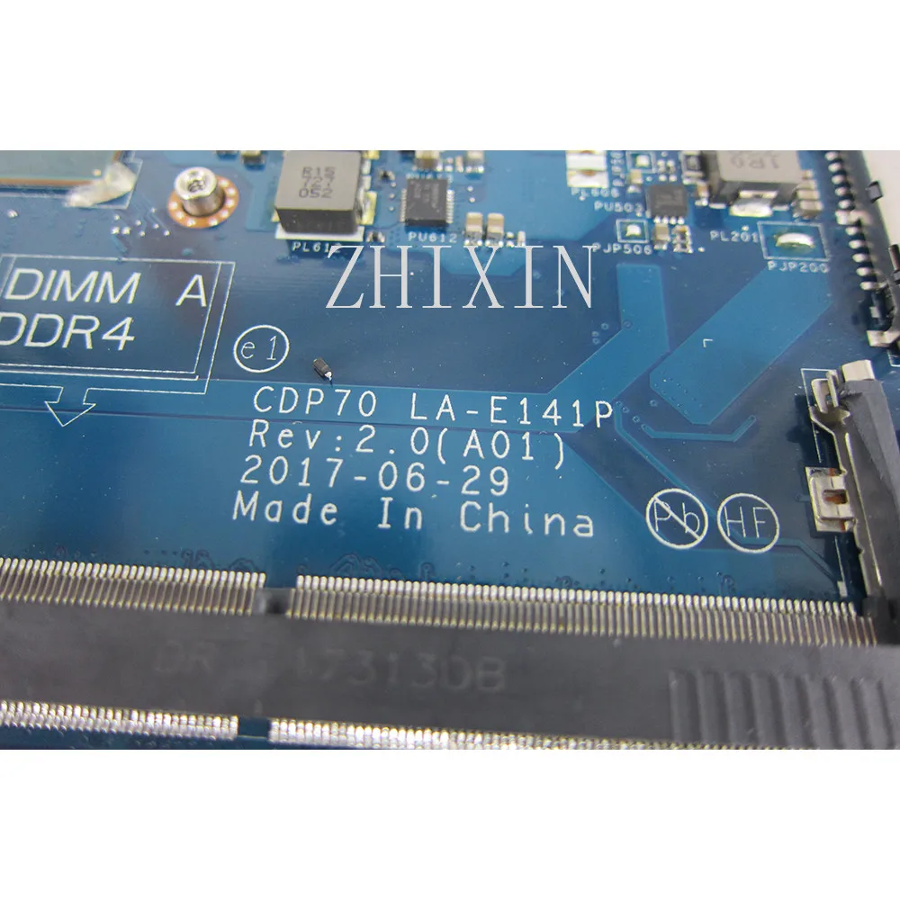 

yourui For 5480 Laptop Motherboard With SR32R I5-7440HQ CPU CN-02WXD6 02WXD6 2WXD6 LA-E141P Mainboard Fully Test