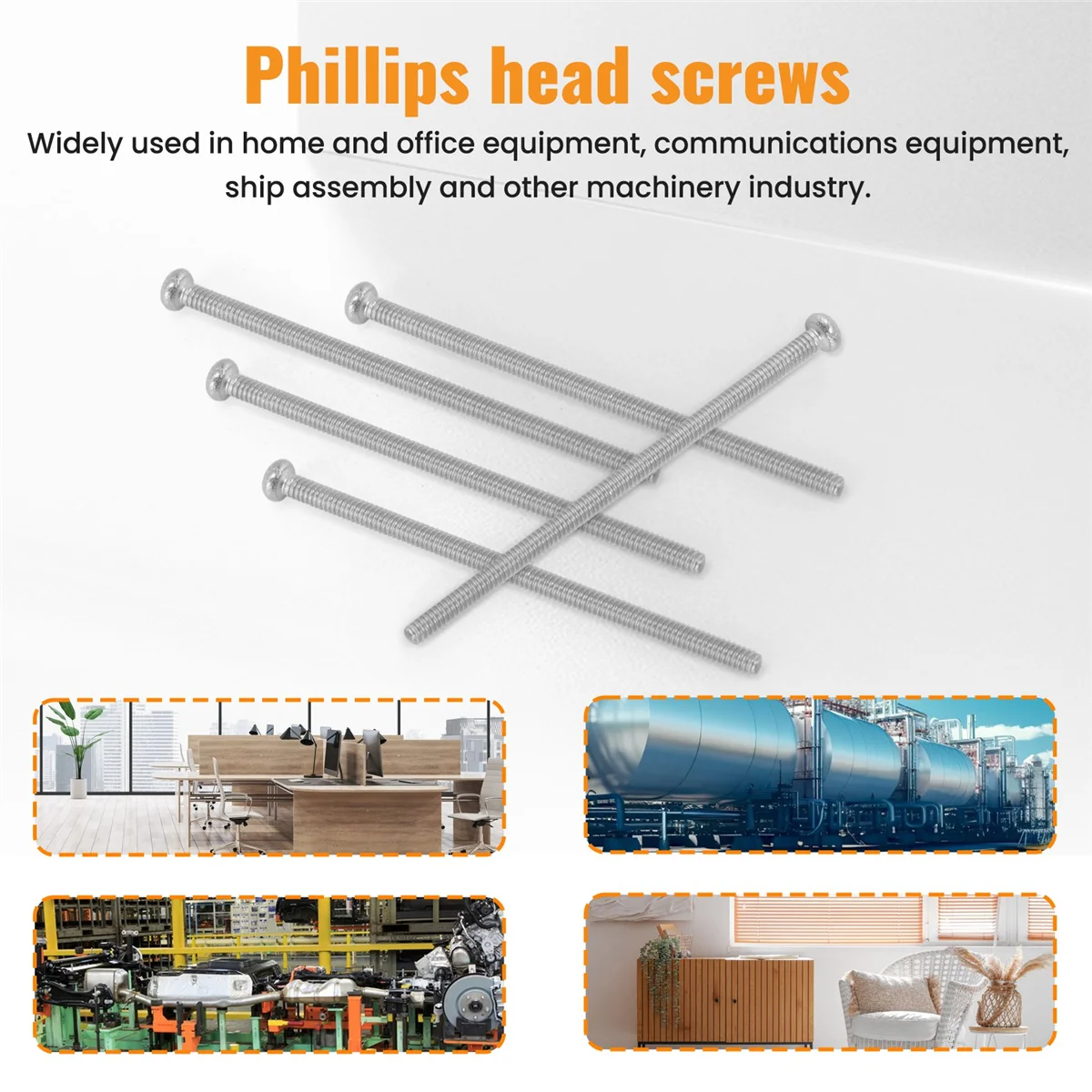 

Screw 60 x Silver Tone M2 * 40mm 304 Stainless Steel Round Head Screws Bolt