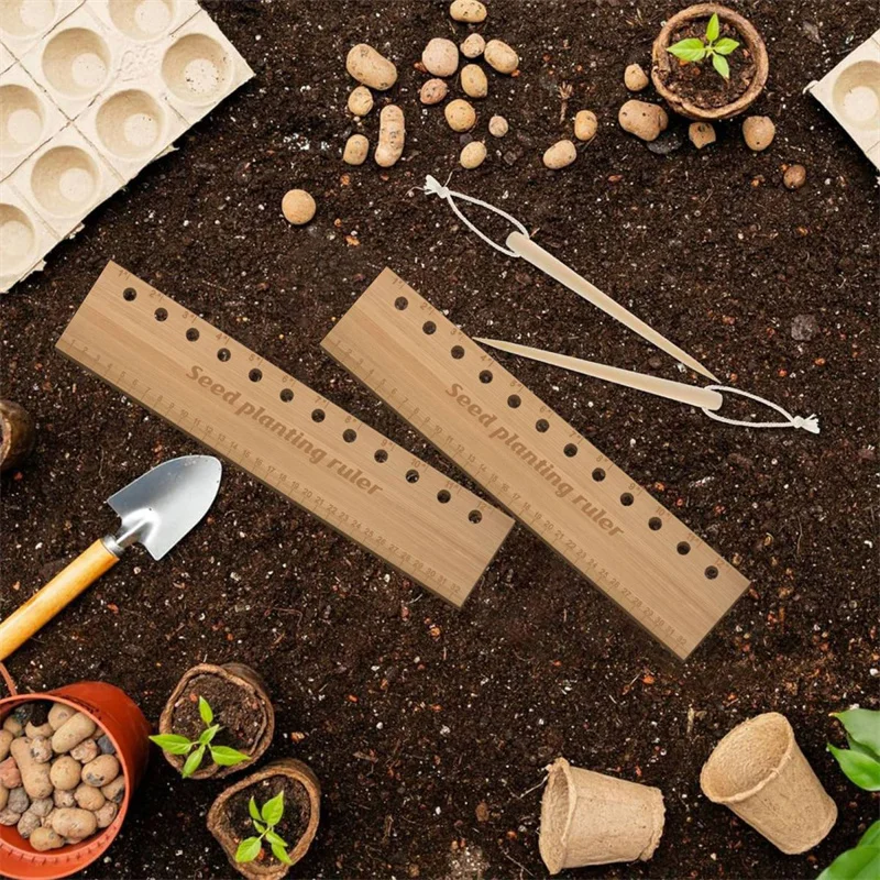 1 Pc Vegetable Plot Measuring Sowing Distance Ruler Sowing Gardening Tools