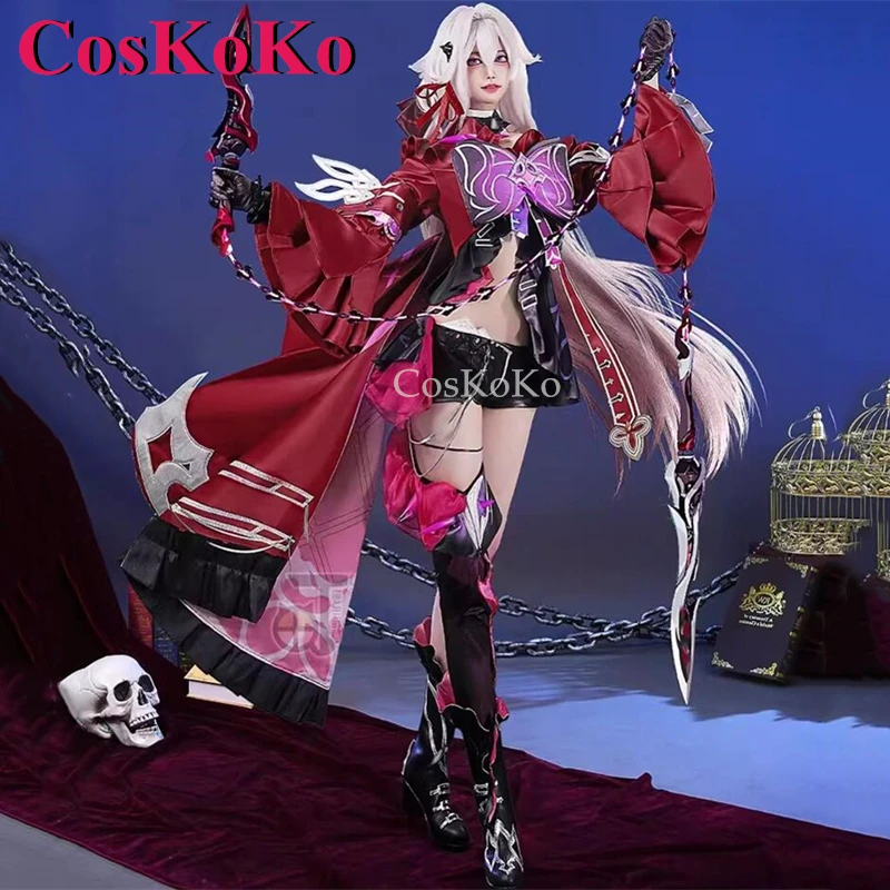 CosKoKo Thelema Cosplay Game Honkai Impact 3rd Costume Gorgeous Sweet Uniform Dress Halloween Party Role Play Clothing New