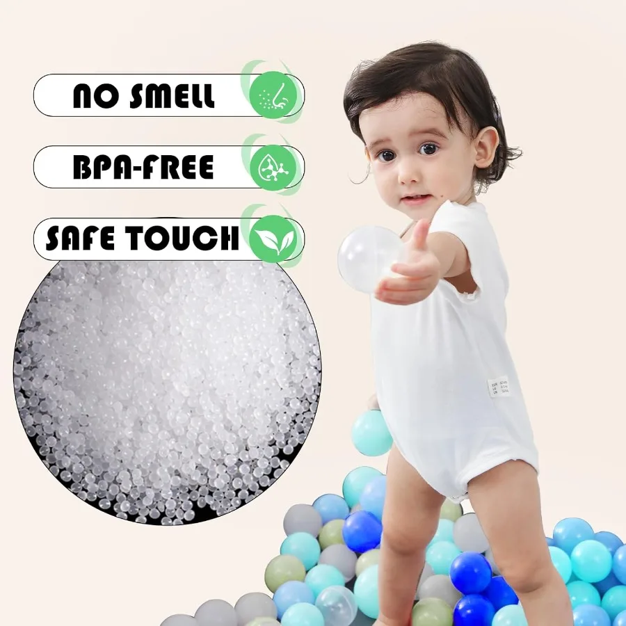1000 stuks plastic zachte bal pitballen voor honden kleurrijke ftalaatvrij BPA-vrij baby peuter speelballen voor kinderen peuters