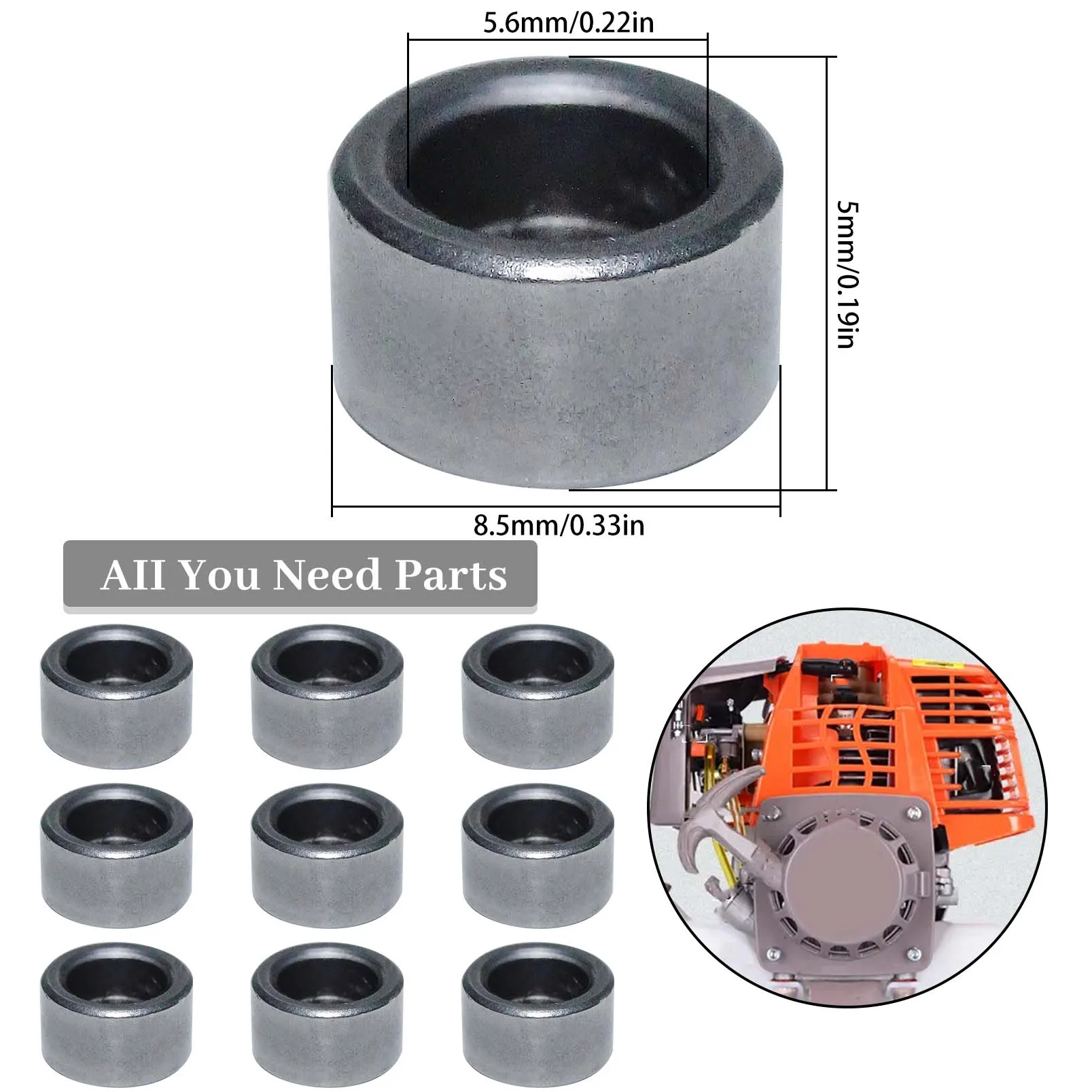10pcs/lot Valve Rotator Protection Cap For Honda GX120 GX140 GX160 GX200 Engine Spare Replace Part 14781-ZE1-000