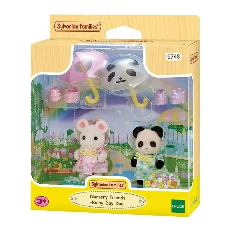 Ternurines Sylvanian Keluarga Tokoh Anime Set Keluarga Mainan Boneka Boneka Bayi Koleksi Ornamen Ruangan Dekorasi Gambar Hadiah Anak