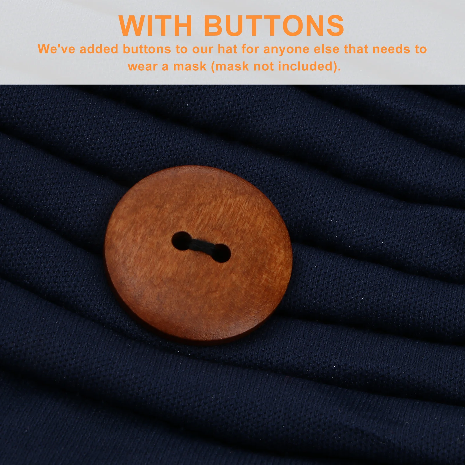 قبعة نسائية بحرية ملفوفة من البوليستر قابلة للتمدد للعلاج الكيميائي، زر غير قابل للانزلاق للقناع مريح لجميع المواسم وجيد التهوية