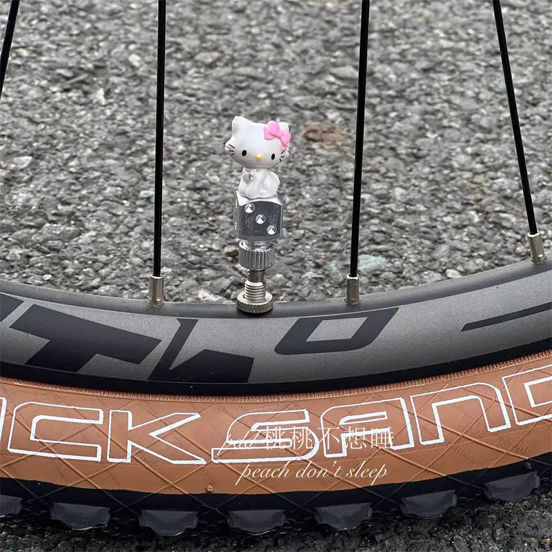 Sanriou Fahrradventil, dekorative Kappe, Mountainbike-Ventilkappe, dekorativer Hut, süßes Hello Kitty, Kinderfahrradzubehör, Festival-Geschenk