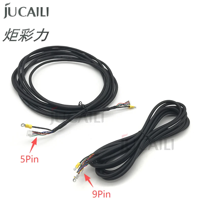

JUCAILI Senyang Board black signal Cable 5/9pins wire for Epson XP600/TX800/DX5/DX7/4720/i3200 Solvent Plotter Power signal Line