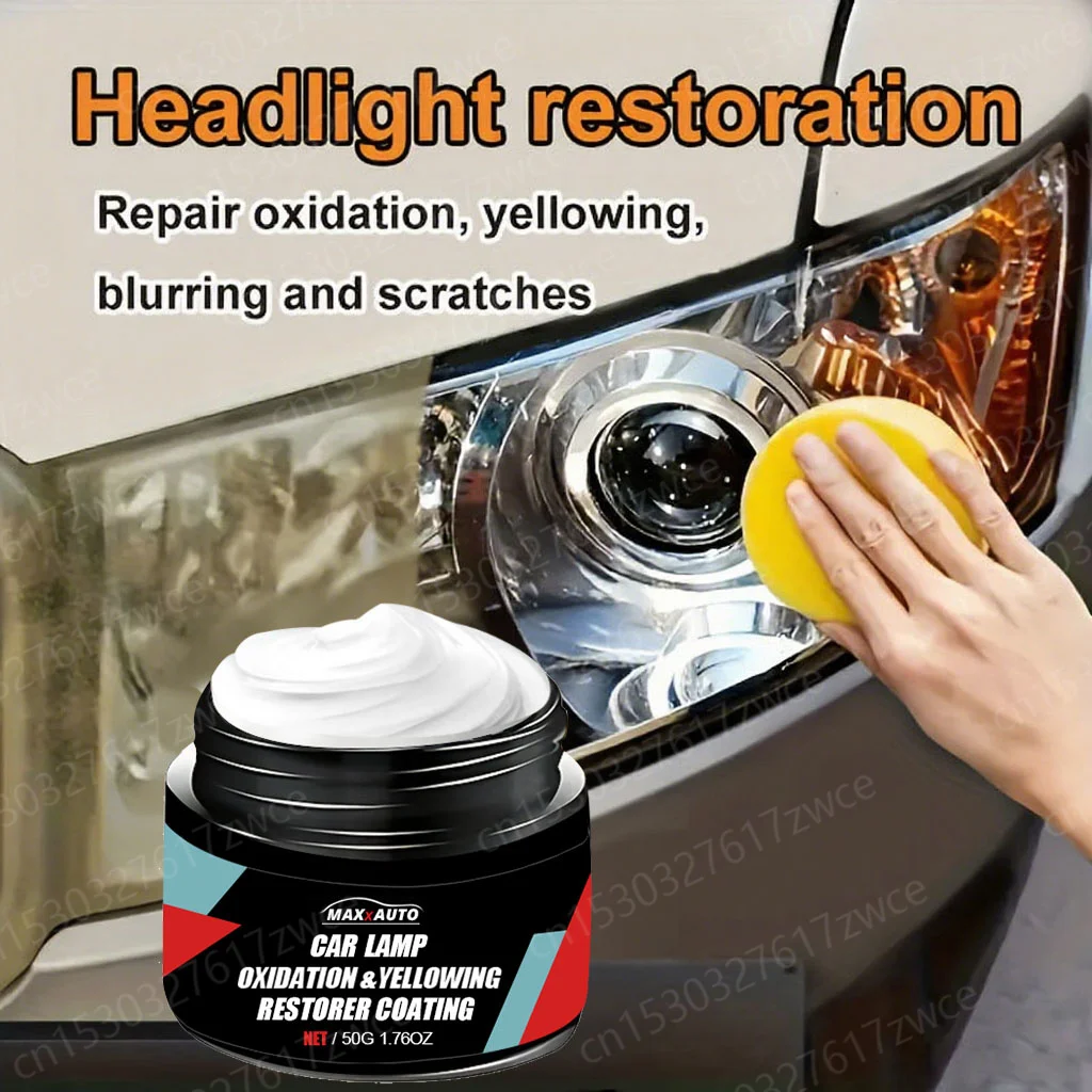 Car Headlight Restoration Polishing Headlamp Scratch Remover Repair Cleaning Paste Remove Oxidation Headlight Polish Liquid