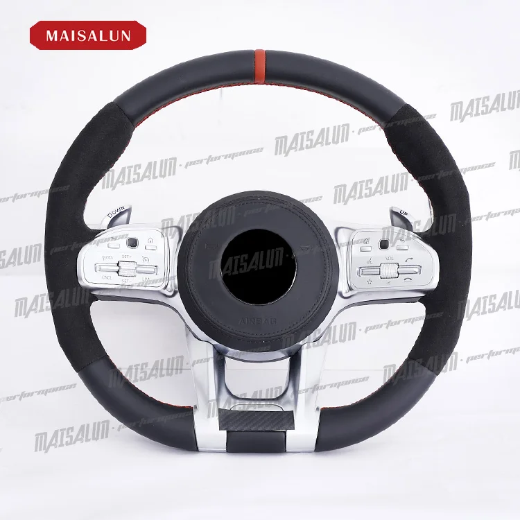 Steering wheel Trims Replacement For Benz W204 W205 W206 W212 W213 W222 W223 carbon fiber MP style