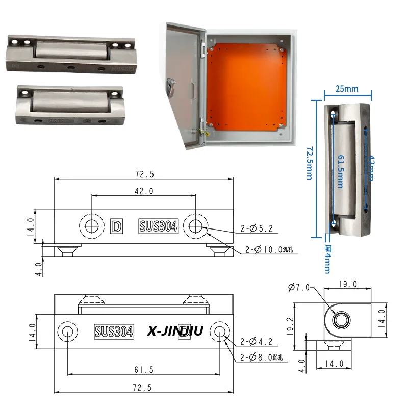 Larger And Stronger Stainless Steel Hinges Stainless Steel Cabinet Door Lock Stopper Limit Factory Outlet