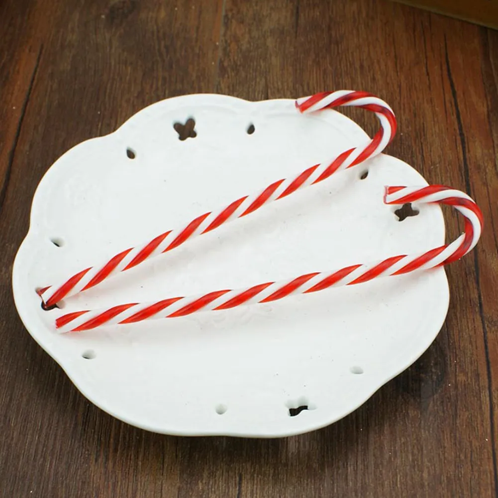 ~15CM Christmas PVC ~Candy Cane Twisted ~Crutch Christmas Tree ~Hanging Decoration Party ~Home Xmas Prop~Ornaments Kids Gift Toy