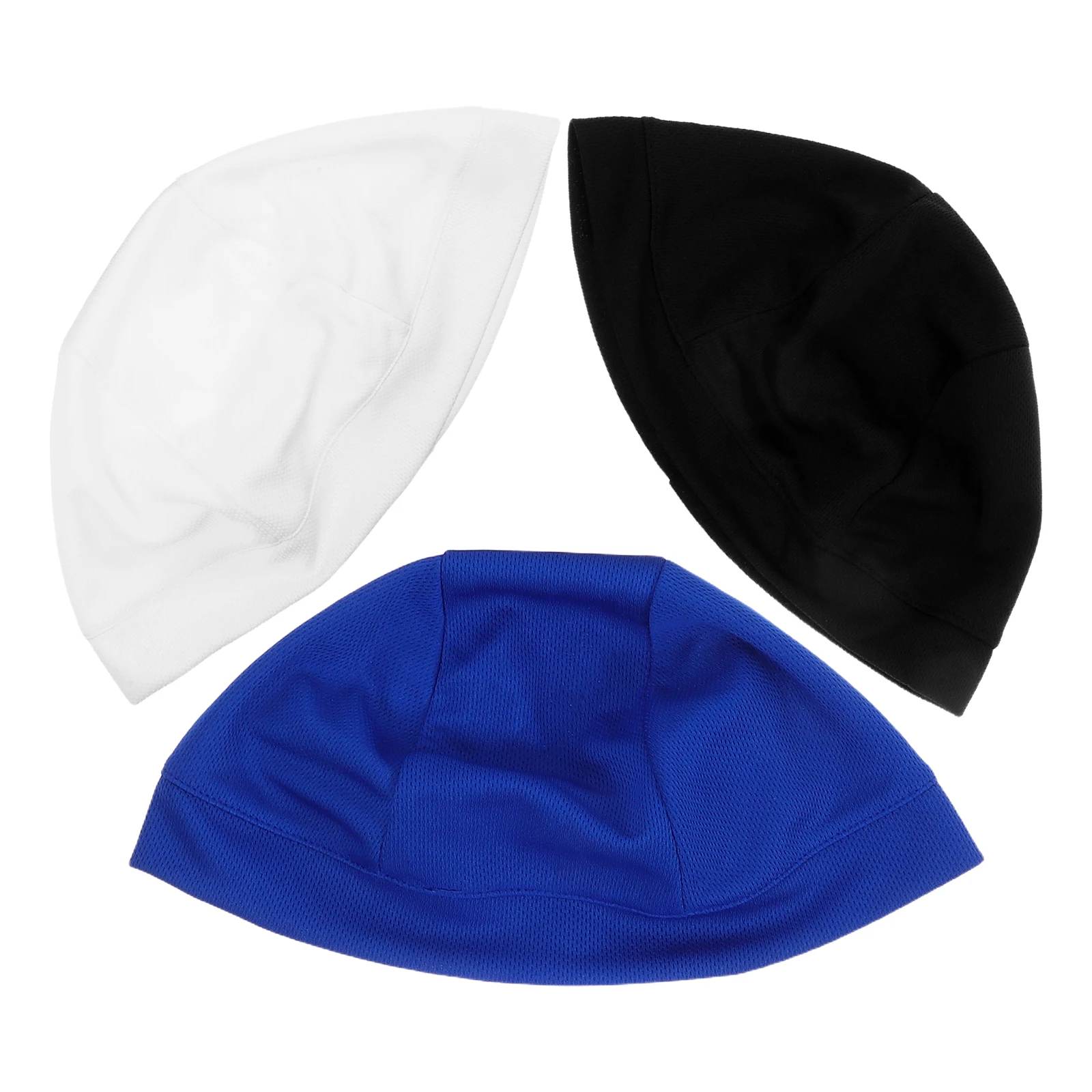 

3 Pcs Hats Quick Dry Liner Cycling Linning Cap Sun Protection Inner Black DIY Sports Miss