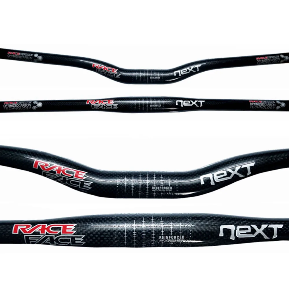 Race Face NEXT 3K Glossy Carbon Handlebar Flat/Rise Bicycle Handlebar Mountain Bike 31.8*600/620/640/660/680/700/720/740/760mm