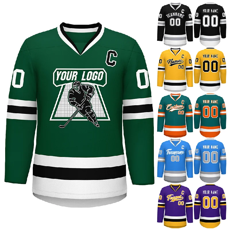 Camisetas de hockey con bordado personalizado, uniformes sublimados del equipo de hockey sobre hielo de Lacrosse