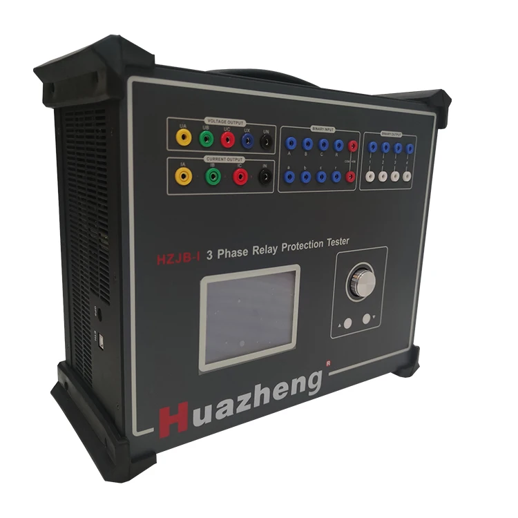 Huazheng overcurrent voltage protection relay test set 3 phase secondary injection test kit turkish relay tester