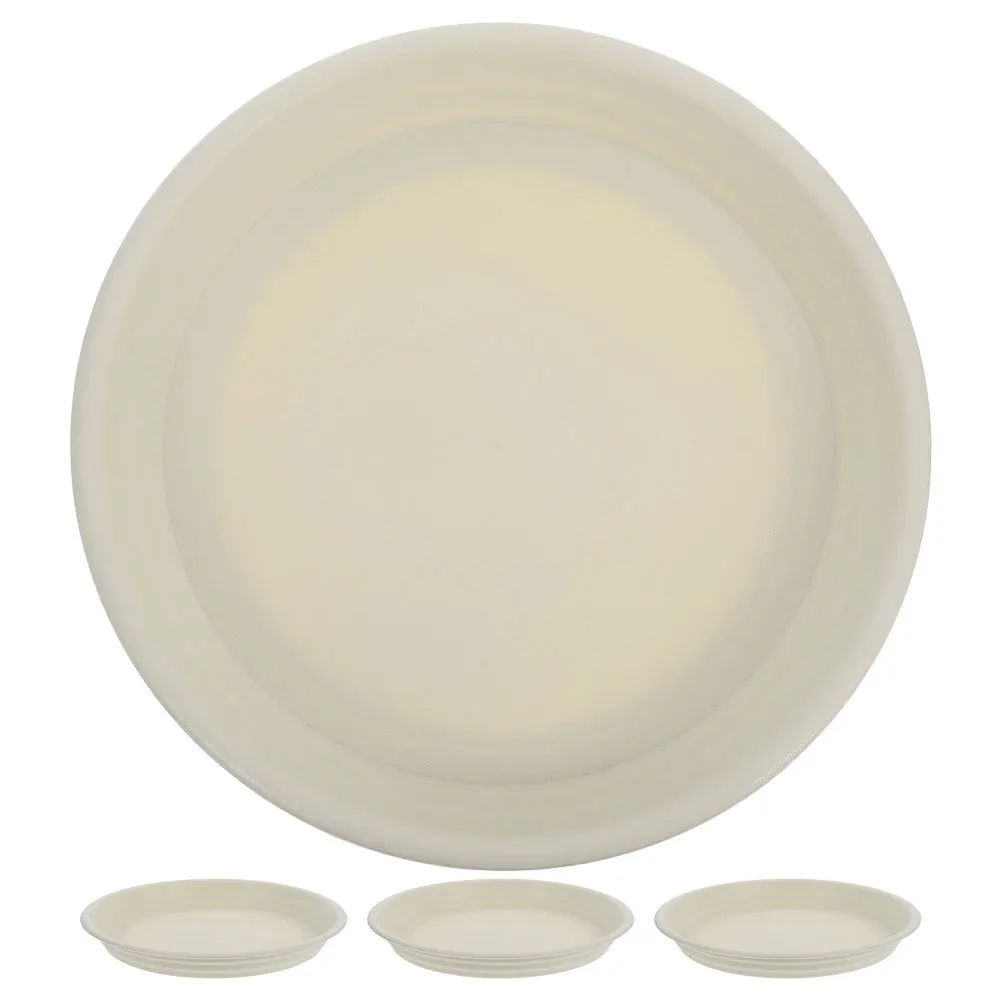 

4Pcs Round Thickened Plastic Flower Pot Drip Tray Water Catcher Plant Saucer for Indoor Outdoor Garden Base Planter Saucer