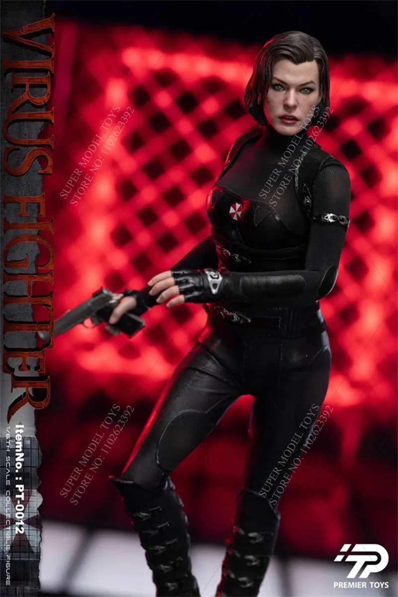 Premier Toys PT-0012 1/6 Scale Female Soldier Virus Warrior Movie Series Full Set 12-inch Action Figure Model Gifts Collecion