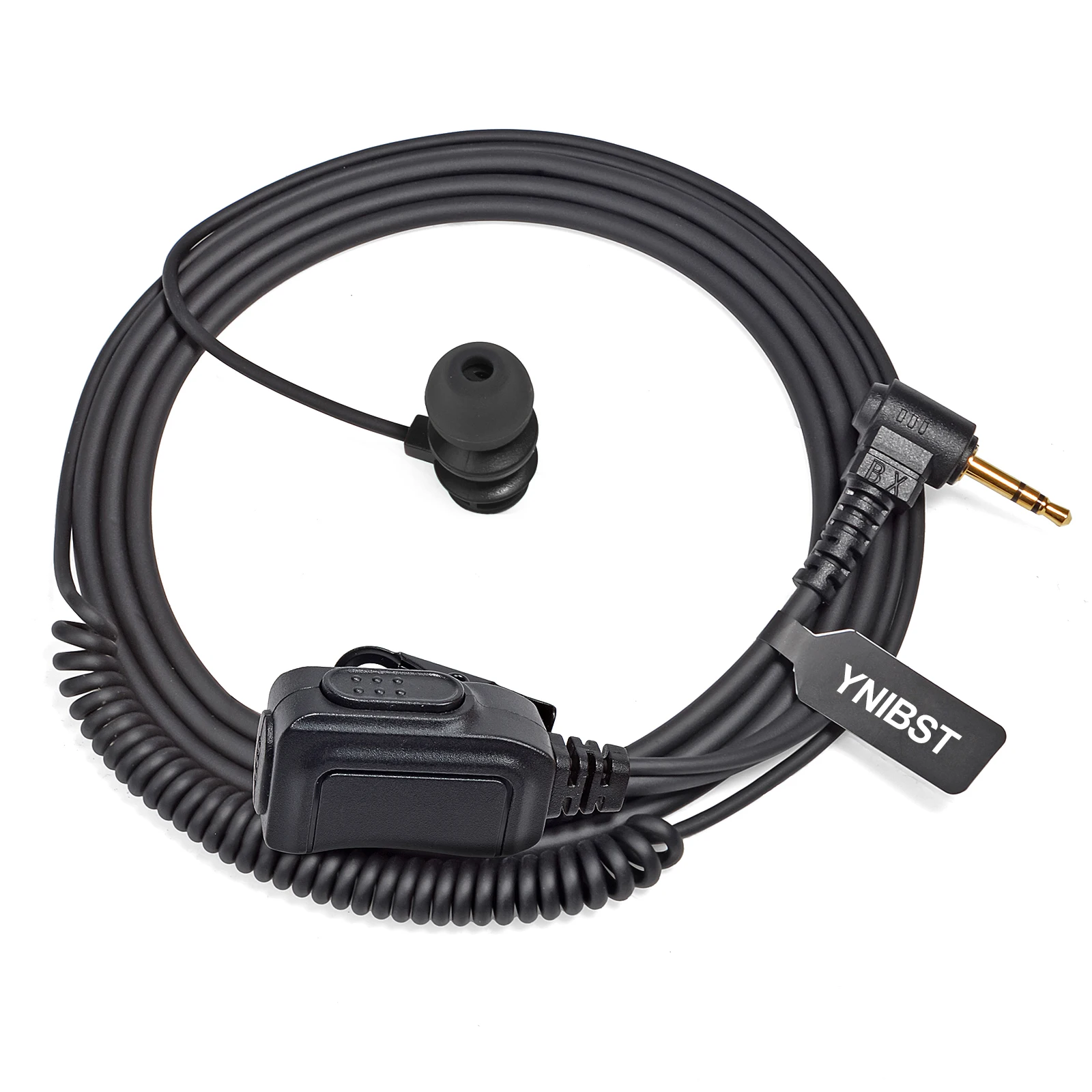 Auricolare a 1 pin compatibile per Motorola TLKR-T60 T61 T62 T80 T81 T82 T-92 H2O T80 Extreme T82 Extreme, auricolare PTT con microfono
