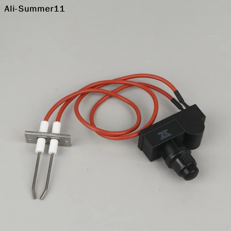 【A11】Kit Universal de Ignição Eletrônica por Pulso com Botão de Agulha e Ignição Dupla para Churrasqueira Char-Broil e Aquecedor a Gás/Água