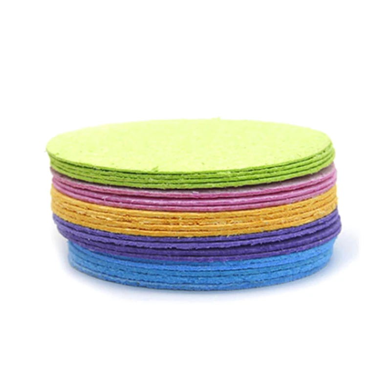 10pcs Soft Facial Cleaning Sponge Pad Facial Washing Cleaning Compressed Cleanser Sponge Puff Spa Exfoliating Face Care