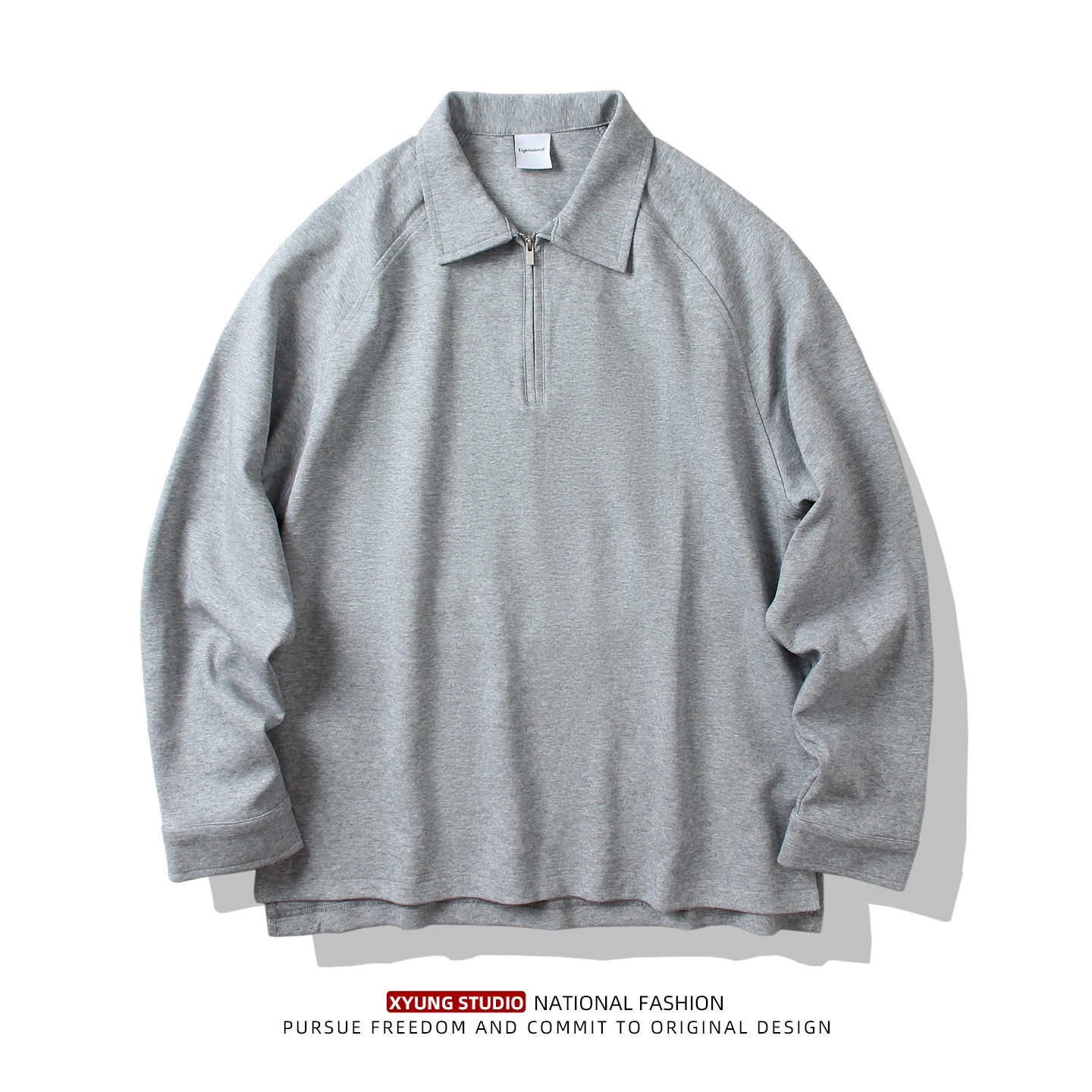 

Retro Japanese Sle Zipper Hoodie Men's Loose Casual Versatile Long Sve Top Coat Fall 2025 New Arrival Faion Urban Wear