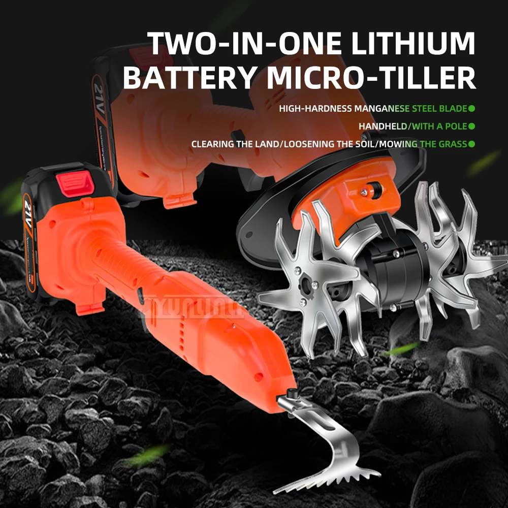

Portable Micro Tiller Handheld Weeder Electric Garden Weeder Small Garden Efficient Tool