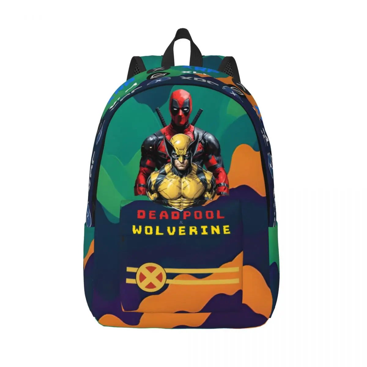 Return Of The Superheroes Kindergarten Bag Marvel X-Men Boys Solid Campus Birthday Gift Zipper Closure Laptop Bag