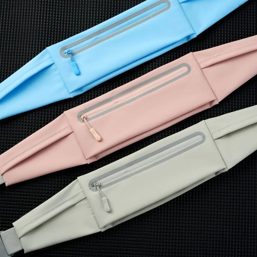 

with Bottle Holder Running Belt Lightweight Waterproof Fanny Pack Invisible Close Multi-function Running Phone Bag