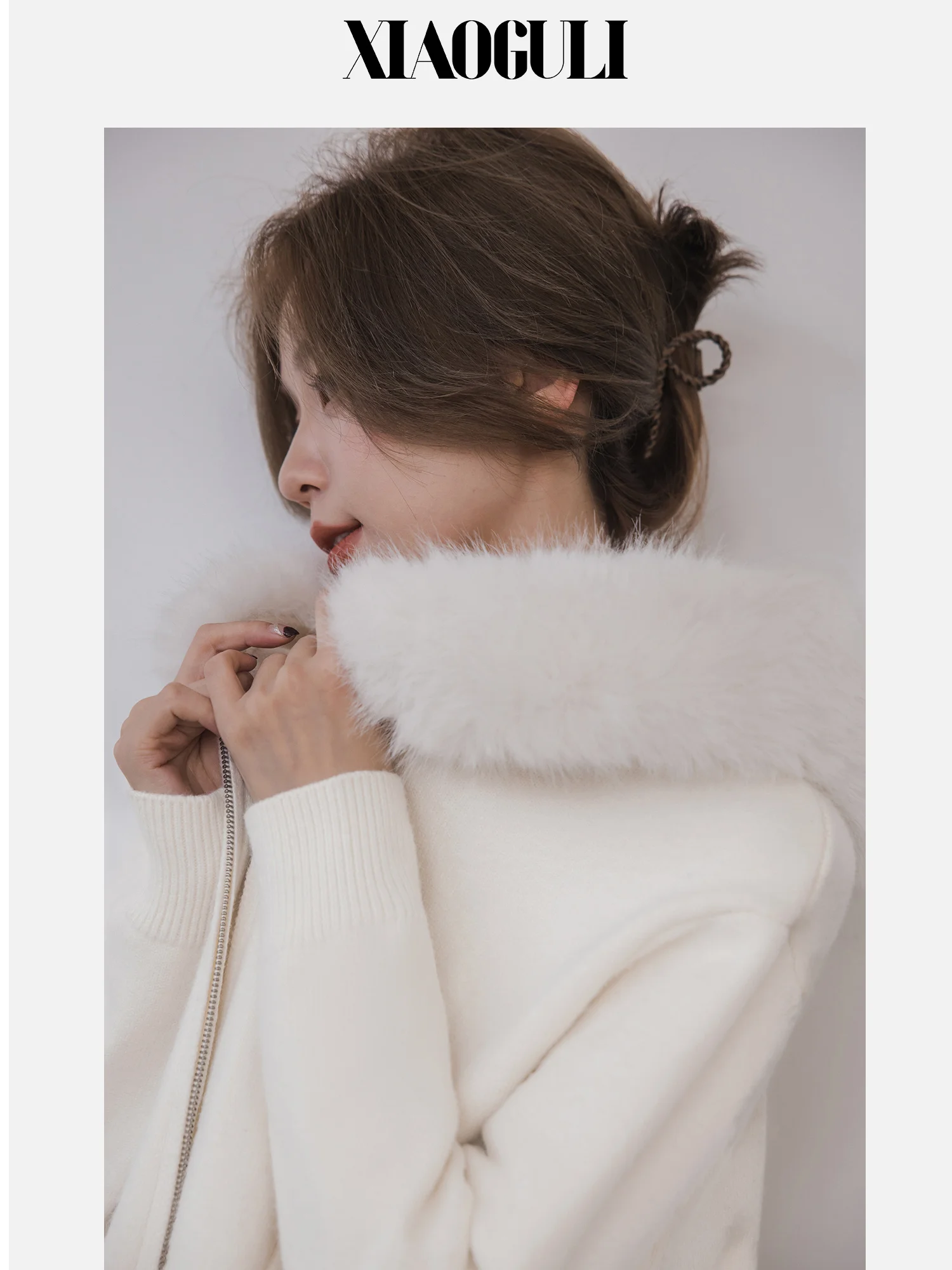 

Soft Light Open Cardigan Knitted Hat oulder Drop Sve Women's Autumn Winter New Faion Match Wool Collar Sweater