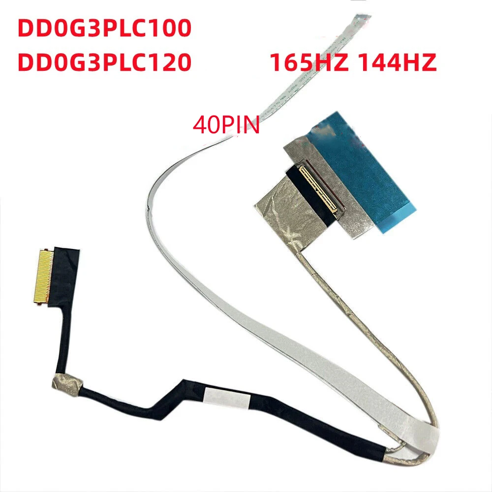 

New Laptop LCD FHD Cable For HP Pavilion Gaming OMEN 8 TPN-Q278 15-FA 15-FB DD0G3PLC100 120 165Hz 144Hz 40pin