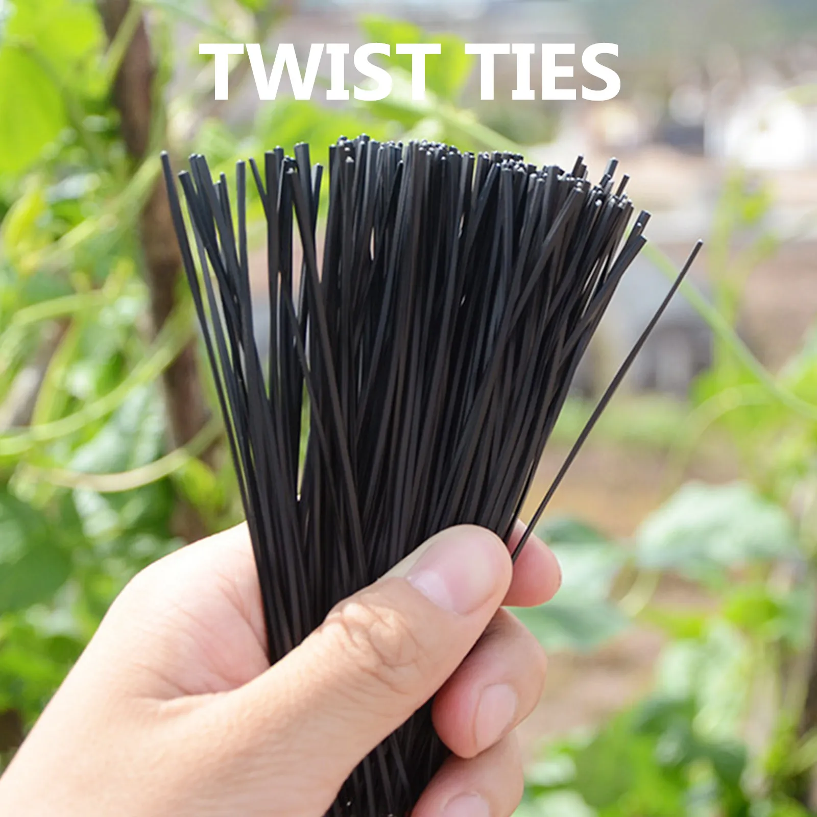 1000Pcs Ties Galvanized Iron Coated Wire Heavy Duty Reusable Cable Wraps Gardening Plant Branch Fixing Ties