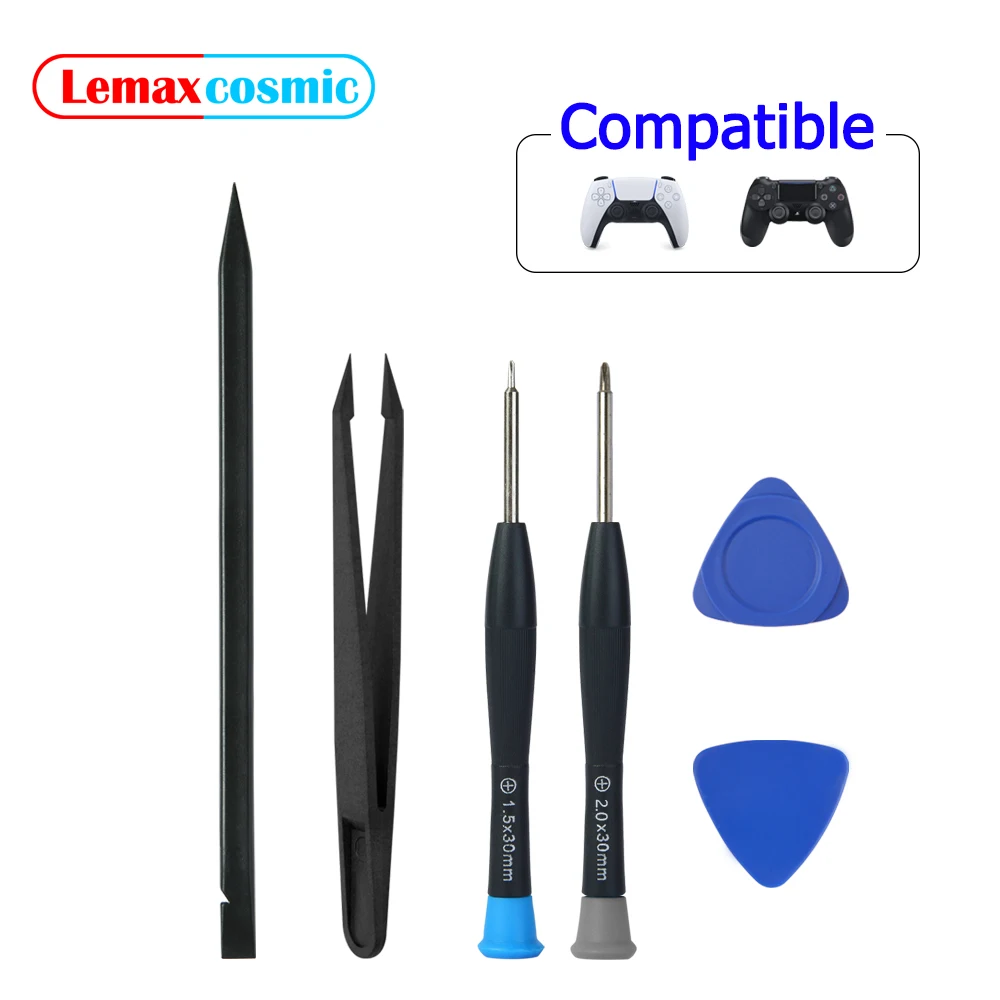 6 in 1 Controller Repair Disassembly Teardown Spudger Pry Open Tools Kit For Sony Playstation PS 5 4 PS5 PS4 DualSense Dualshock