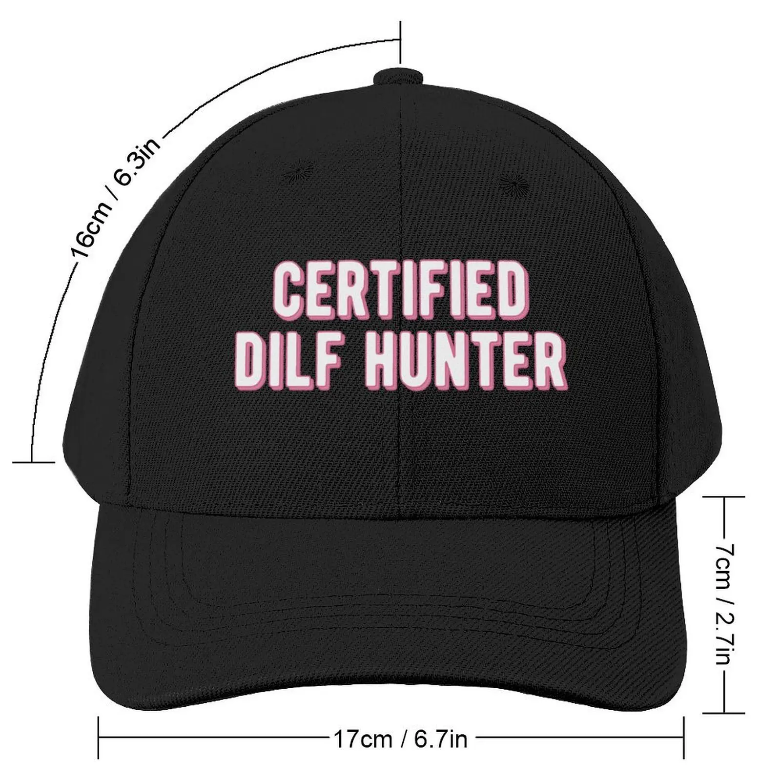 Dilf Hunter funny Dilf meme Baseball Cap Sun Hat For Children Ball Cap birthday Horse Hat Mens Caps Women's