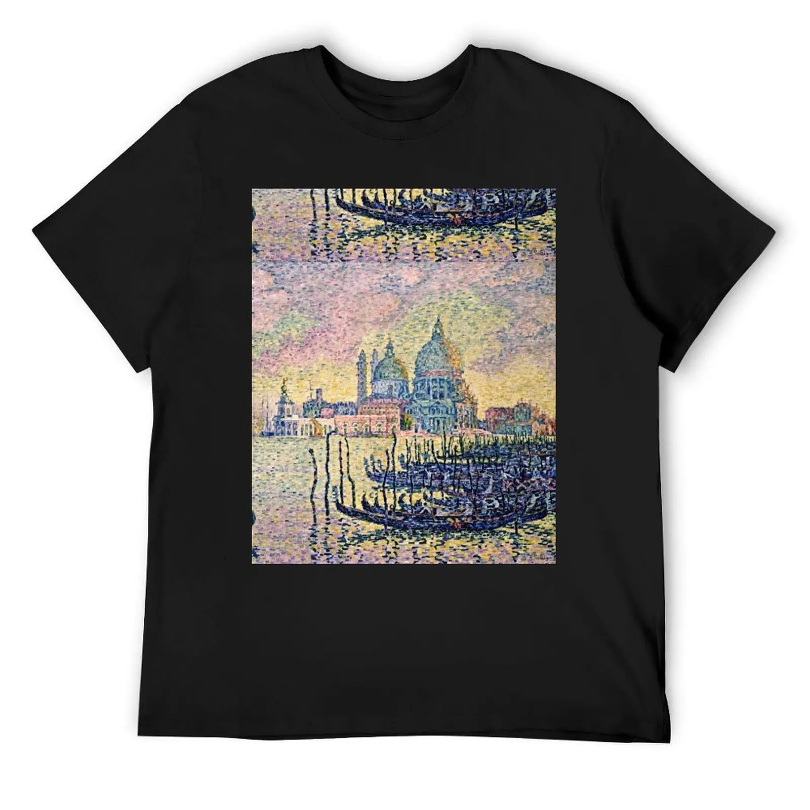 Paul Signac - Entrance To The Grand Canal, Venice T-Shirt vintage boys animal print anime mens tall t shirts