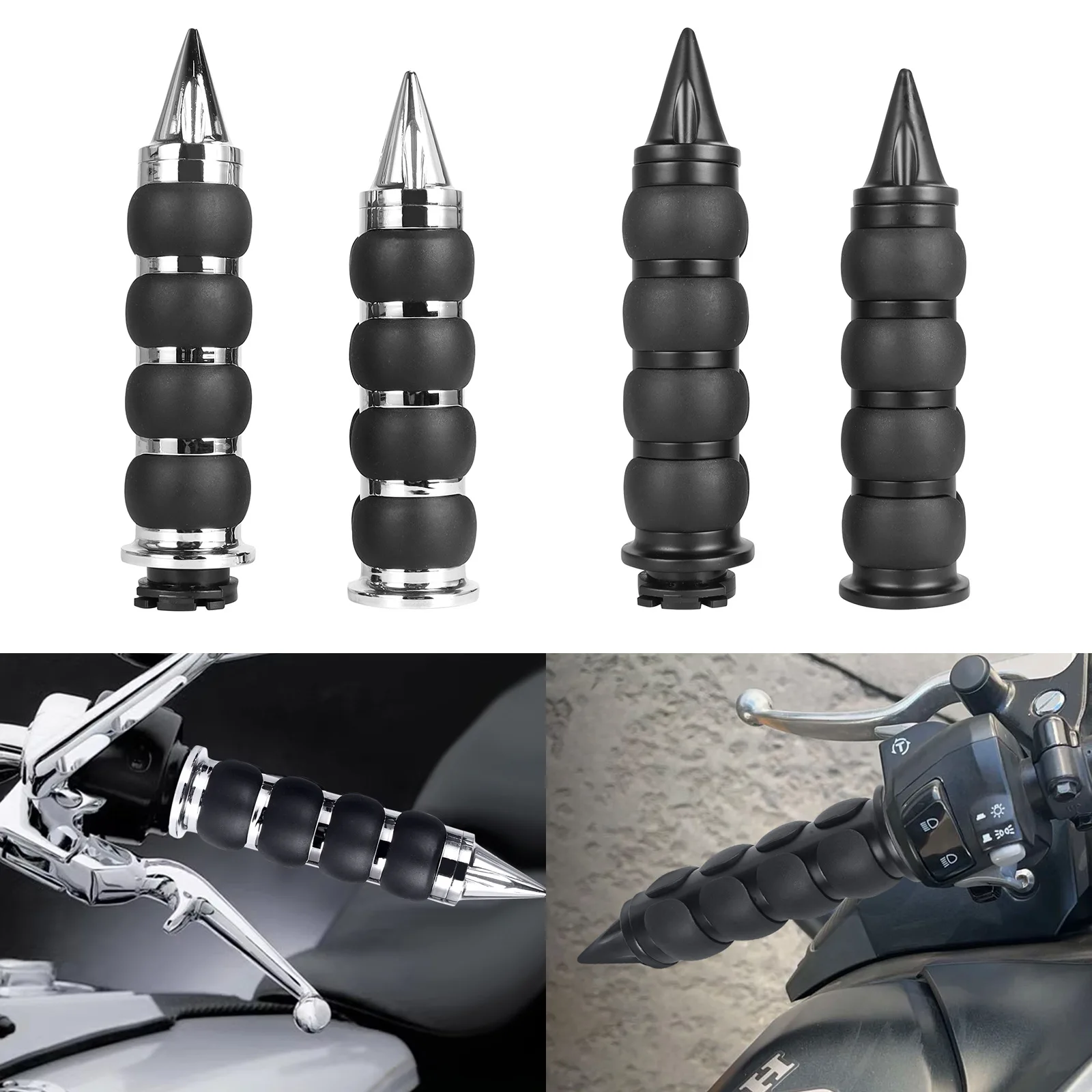 

Suitable for Harley Motorcycle, Zinc Alloy Grip 22mm/25mm Modified Retro Grip