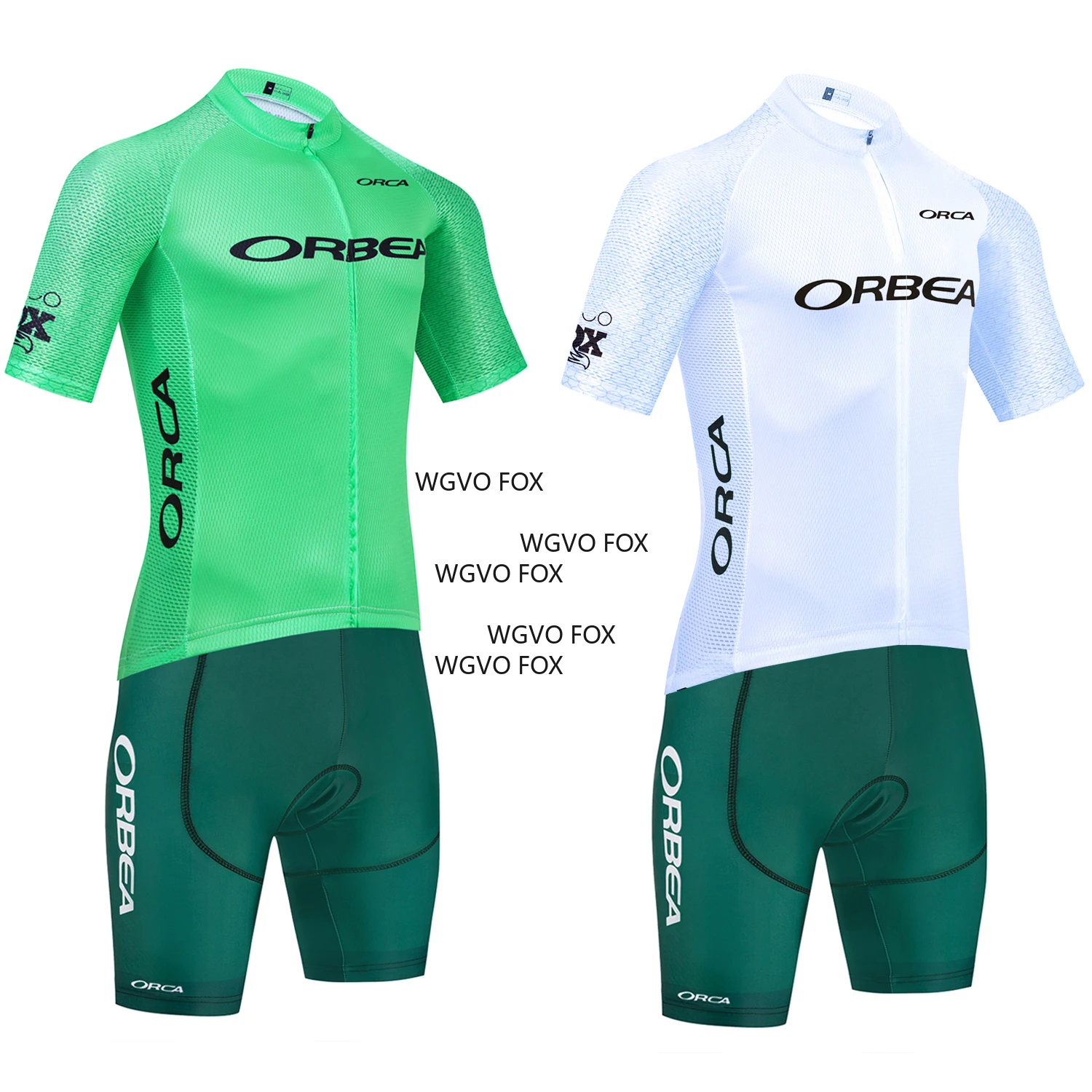 Велосипедный комплект 2025 года, зеленый велосипедный трикотаж Team ORBEA ORCA, велосипедный трикотаж, нагрудники, шорты, противоскользящая одежда, Ropa Ciclismo, велосипедная майо, одежда