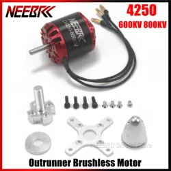 NEEBRC 4250 800KV 600KV Outrunner Бесщеточный двигатель 3-7S для RC FPV с фиксированным крылом Гоночный дрон Самолет Мультикоптер ESC Часть