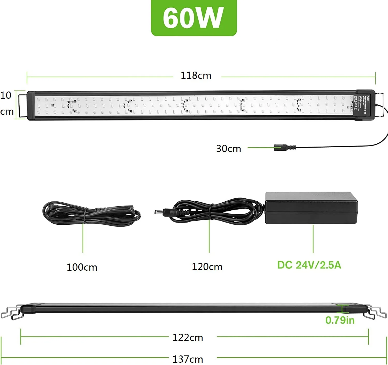 Slimme aquariumverlichting app-besturing volledig spectrum visbakverlichting Bluetooth koraalriflamp voor zoetwater- en zoutwateraquaria