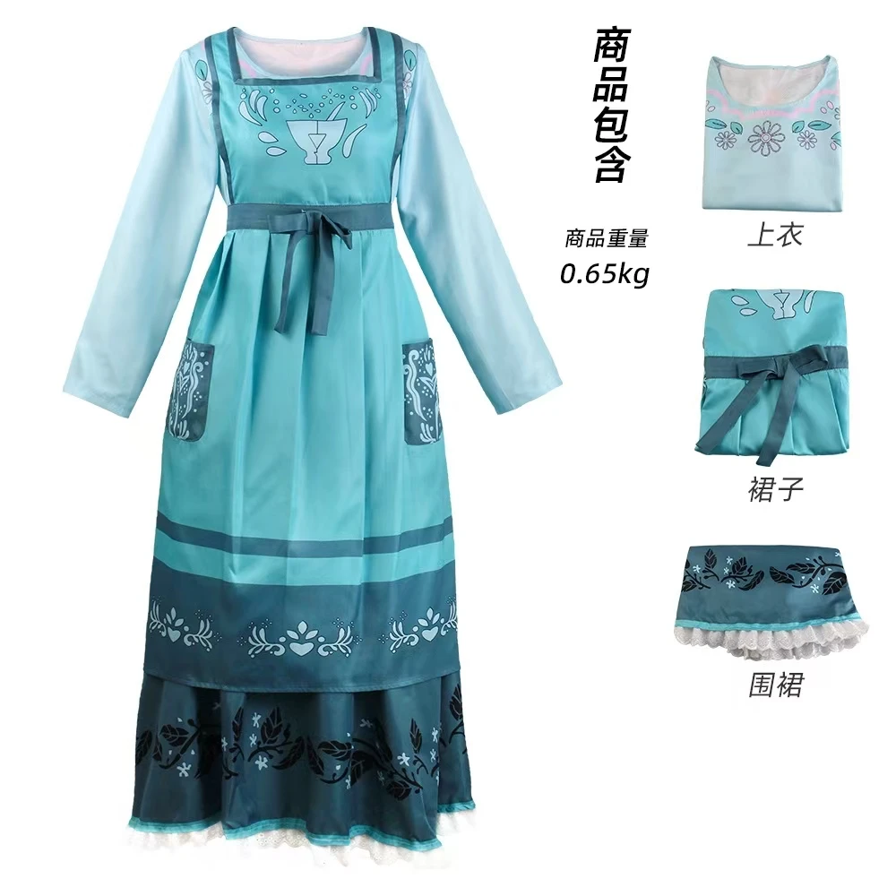 Película Mirabel madre Julieta disfraz Cosplay Encanto Dreses mujer adulta niñas fiesta de Halloween Cosplay disfraces Julieta